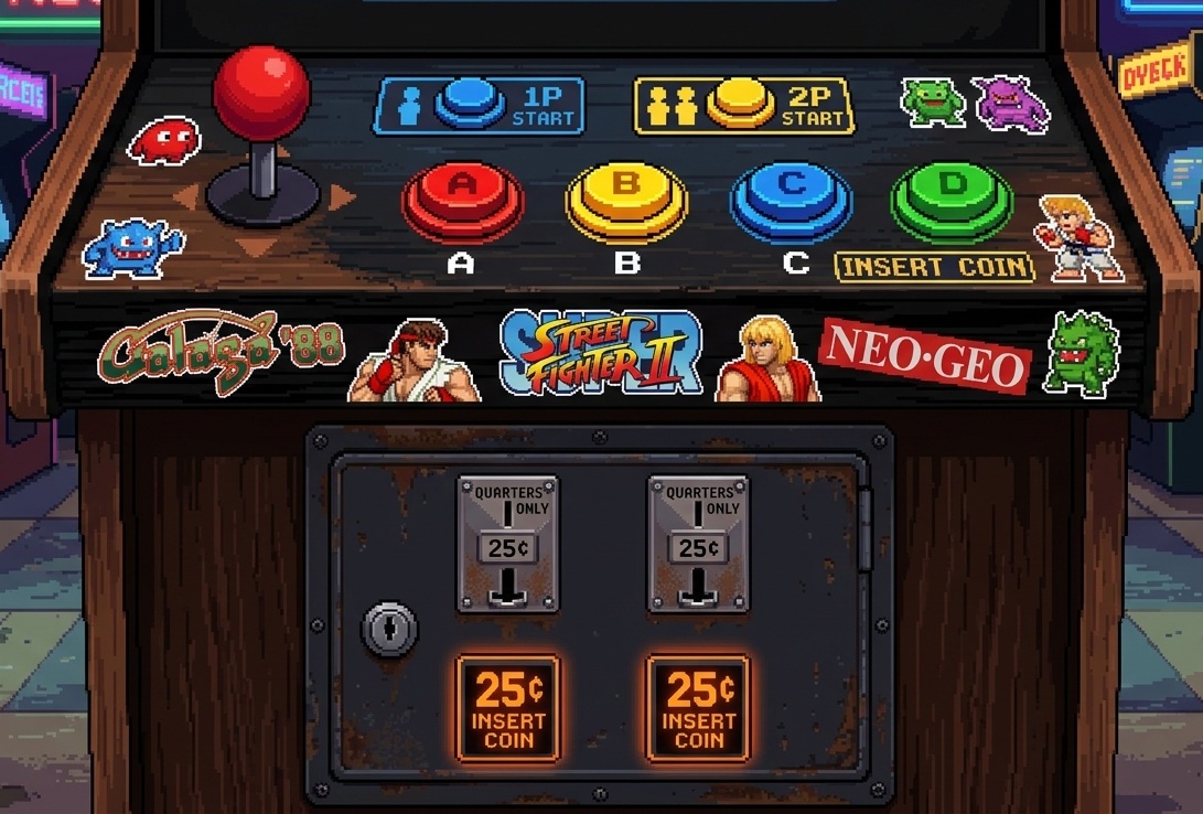 Plancia Comandi Arcade Joystick e Gettoniera 25c