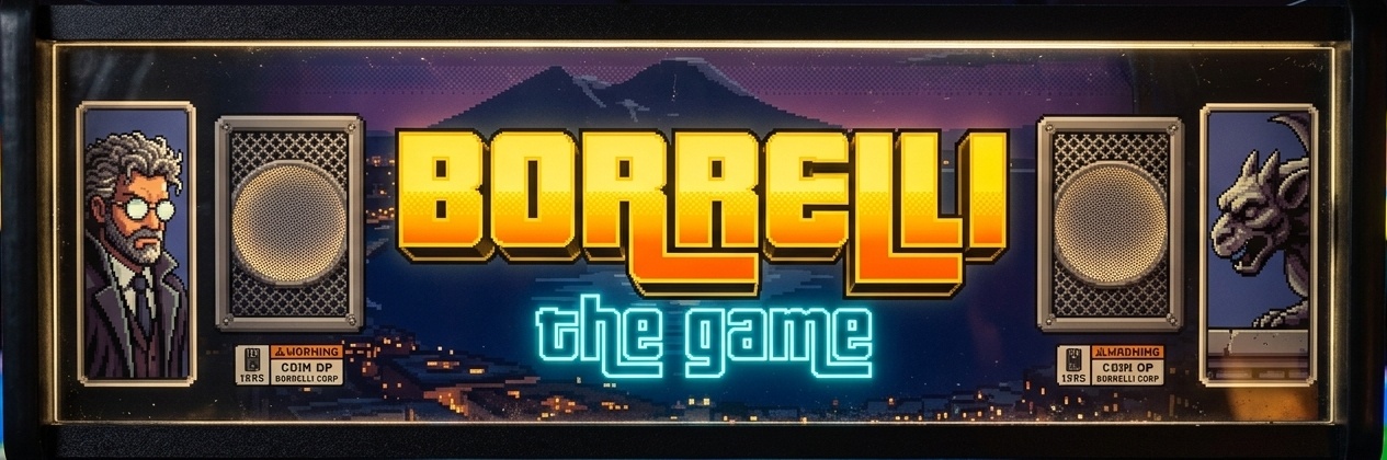 Borrelli The Game - Insegna Luminosa Cabinato Arcade